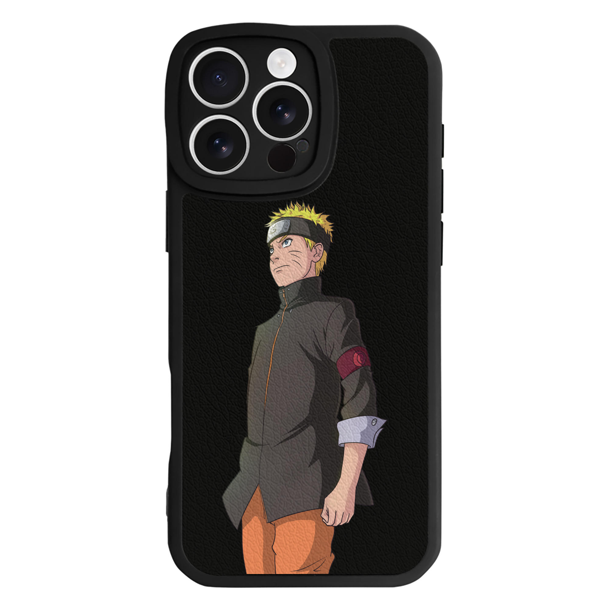 （画像用） NARUTO -ナルト- うずまき ナルト Uzumaki Naruto 【iPhone 16シリーズ対応】シリコンスマホケース（レザー調） 材質：シリコン